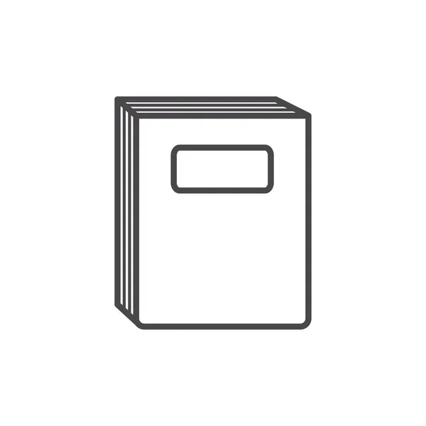 Diseño de vectores de libros aislados — Vector de stock