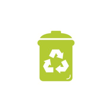 Çöp kutusu çevre dostu doldurma biçimi simgesi