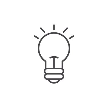 İzole edilmiş elektrik ampul vektör tasarımı