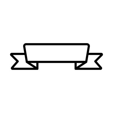 kurdele çerçeve bandı izole edilmiş simge