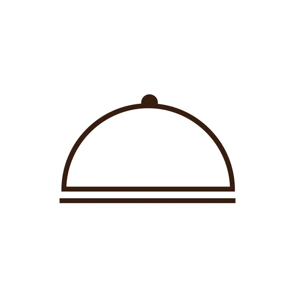 Ізольована лінія кухонних плит і заповнення векторного дизайну — стоковий вектор