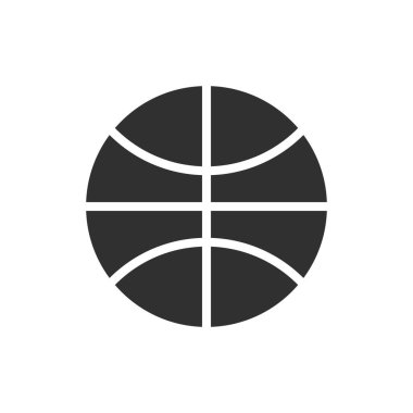 Isolated ball of basketball flat vector design