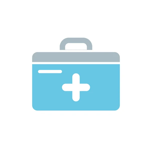 Isolated medical kit flat vector design — Image vectorielle