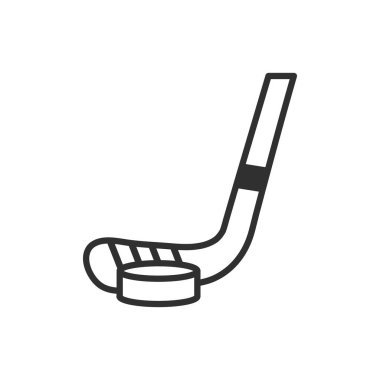 Isolated ice hockey stick flat vector design
