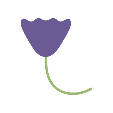 Şirin çiçek bahçesi dekoratif ikonu