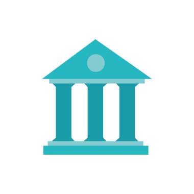 Isolated bank icon flat vector design