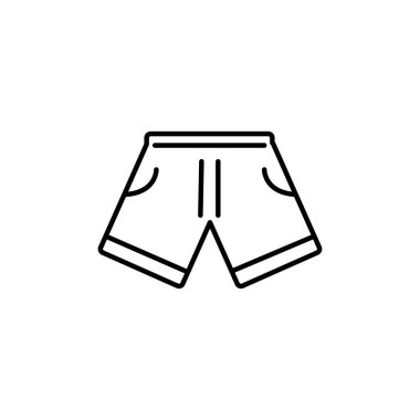 short clothing summer icon line