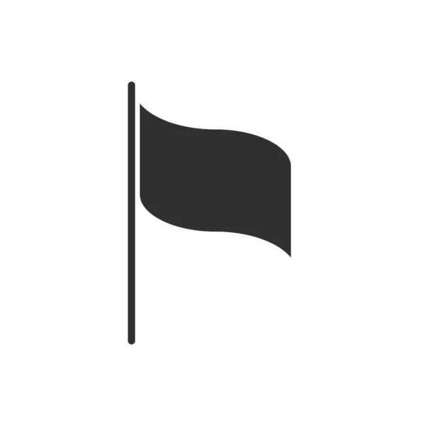 Diseño vectorial plano de bandera aislada — Vector de stock