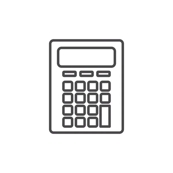 Design de vetor de calculadora isolado — Vetor de Stock