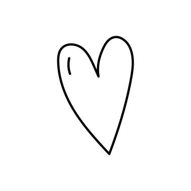 love heart romatic passion icon thick line