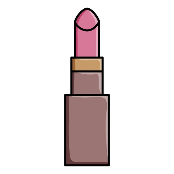 Lipstick make up pop art style — Vector de stock