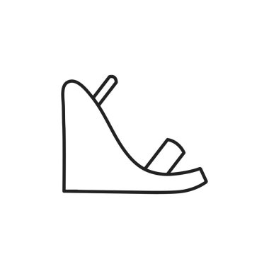 Isolated heels icon line design