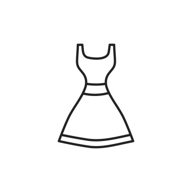 Isolated dress icon line design