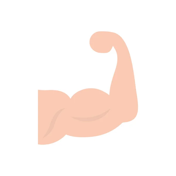 Isolated gym man muscle icon flat design — Stock Vector