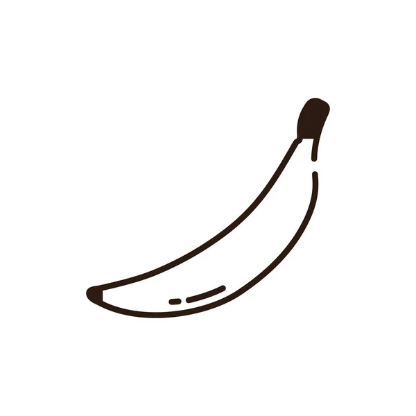 Isolated banana icon line vector design — Vetor de Stock