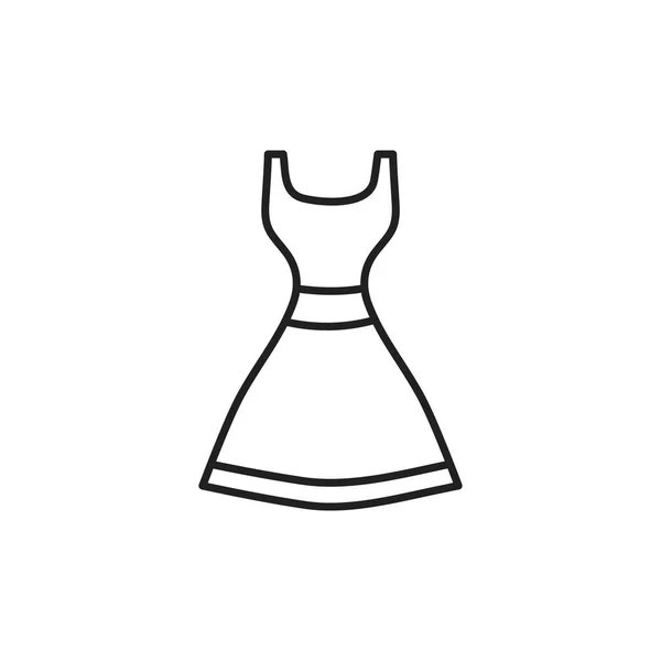 Isolated dress icon line design — Vetor de Stock