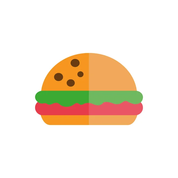 Isolated hamburger icon flat vector design — Wektor stockowy