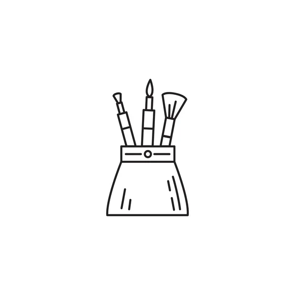 Beuaty maquillaje icono de bolsa — Vector de stock