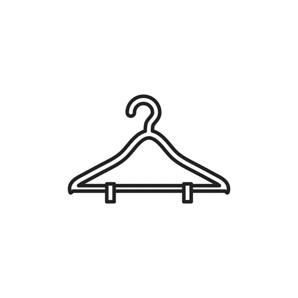 Isolierte Kleiderbügel Icon Line Design — Stockvektor