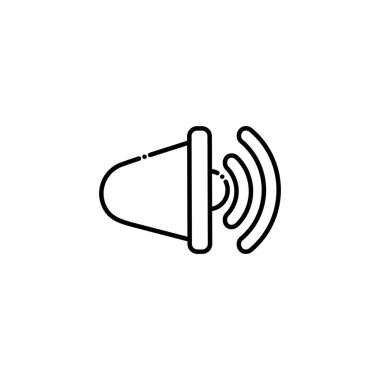 İzole edilmiş sosyal medya çan simgesi vektör tasarımı