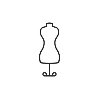 Isolated manikin icon line design