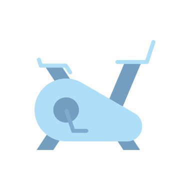 Isolated gym spinning cycle icon flat design