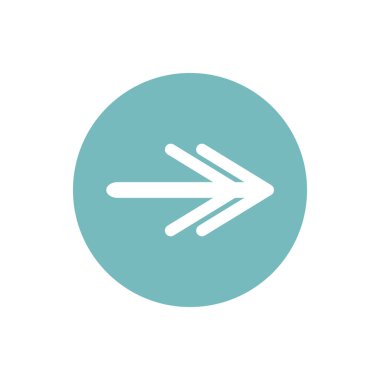 icon of double headed arrow in color circle