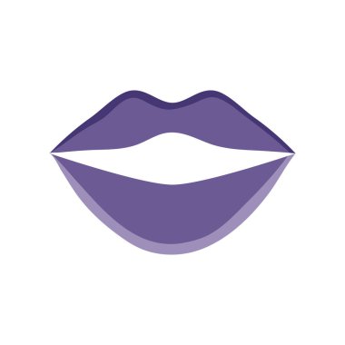 seksi kadın dudaklar pop sanat tarzı