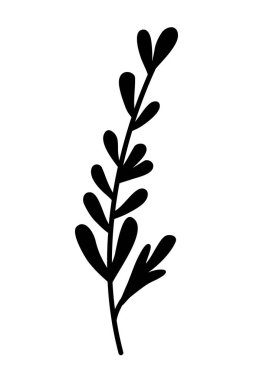 İzole yaprakları tasarım vektör illüstrasyon