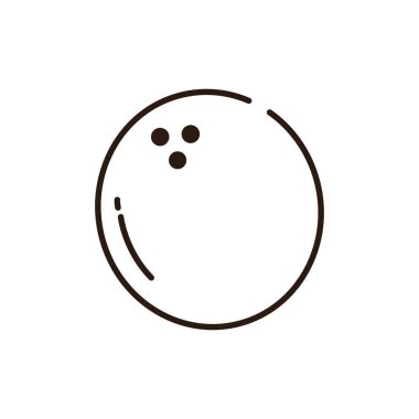 Isolated coconut icon line vector design