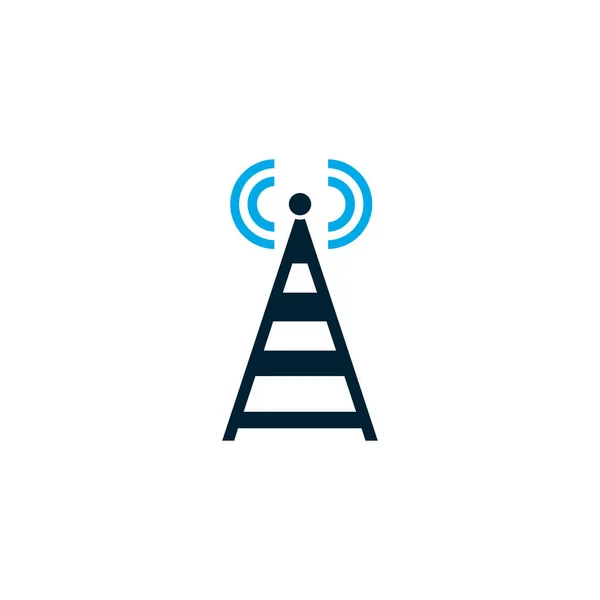 Isolated network tower icon vector design — Vector de stock