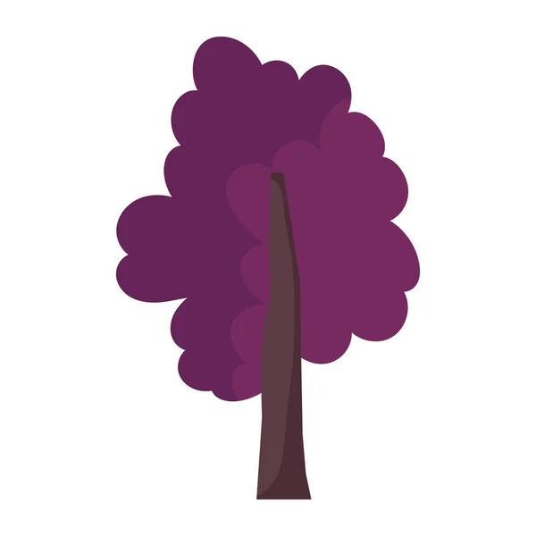 Tree botanical nature foliage icon — Stok Vektör