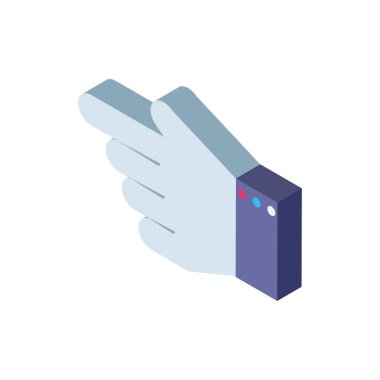 Digital cursor isometric icon vector design