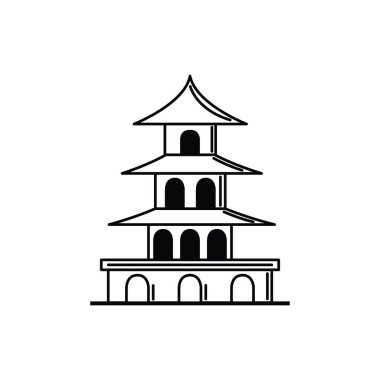 japanesse building vacation travel icon