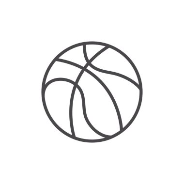 İzole edilmiş basketbol topu vektör tasarımı