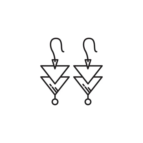 Clothes hooks hanging line icons — Stock Vector