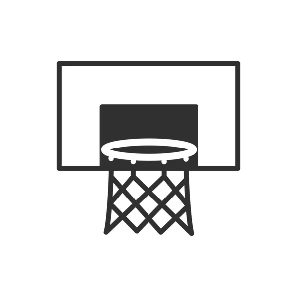 Basket of basketball sport flat vector design — Stockvektor