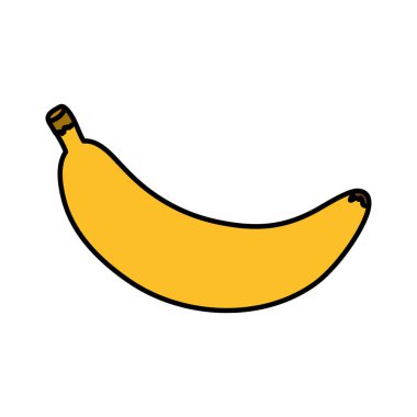 fresh banana fruit nature icon