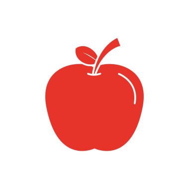 İzole elma meyve vektör tasarımı