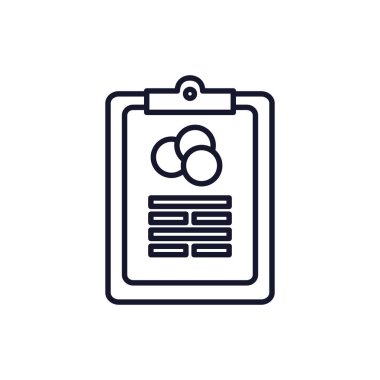 İzole edilmiş iş akışı simgesi çizgi vektör tasarımı