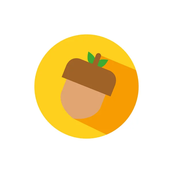 Isolated acorn icon block vector design — Stock Vector