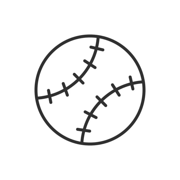 Isolated ball of baseball flat vector design — Archivo Imágenes Vectoriales