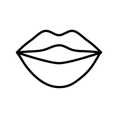 seksi kadın dudaklar pop sanat tarzı