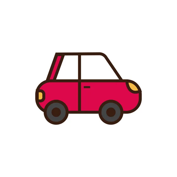Isolated car line and fill vector design — Archivo Imágenes Vectoriales