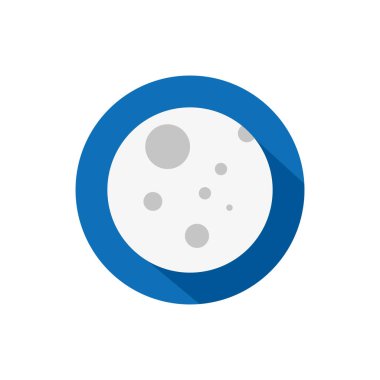 Ayın izole edilmiş ikon blok vektör tasarımı