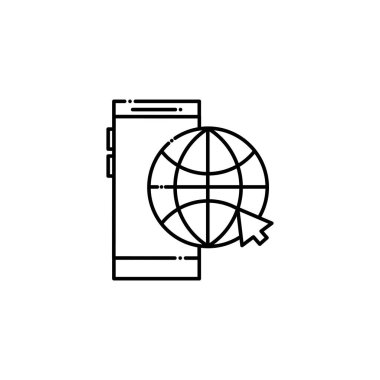 İzole akıllı telefon vektör tasarımı