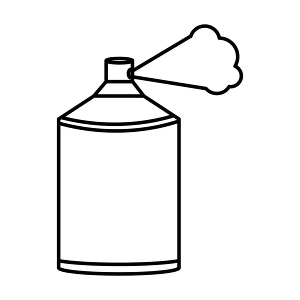Spray paint bottle isolated icon — Stock Vector