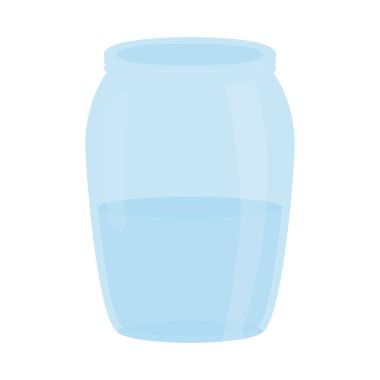 İzole edilmiş şeffaf saksı vektör tasarımı