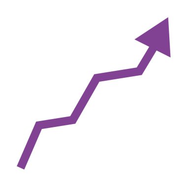 İzole edilmiş artırılmış ok vektör tasarımı illüstrasyonu