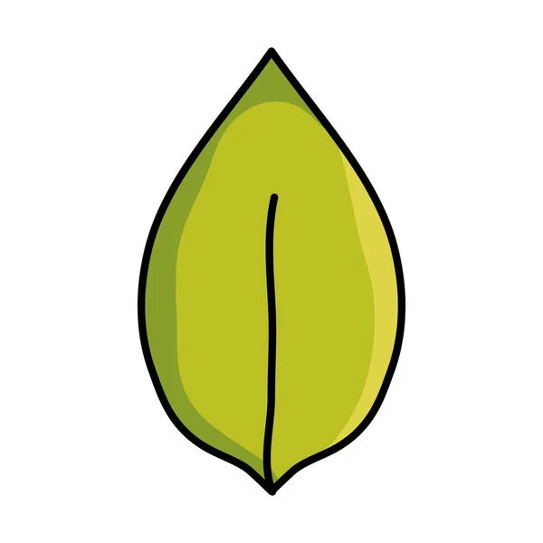 Folha planta jardim natureza ícone — Vetor de Stock